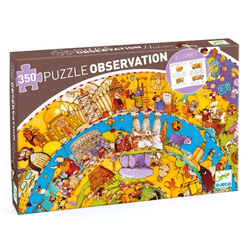 Megfigyeltető puzzle - Történelem, 350 db-os spirál puzzle - History + booklet
