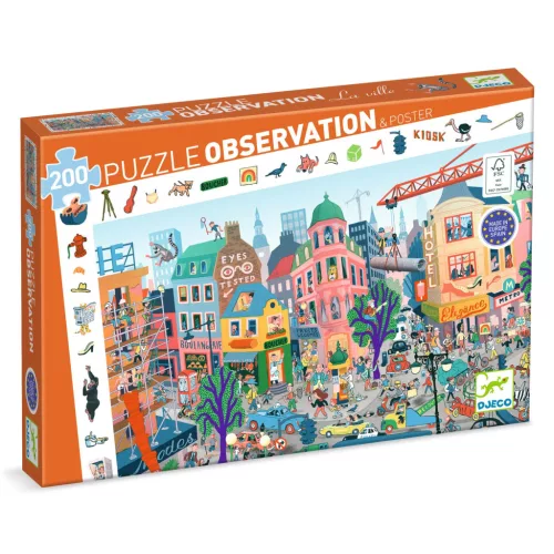 Megfigyeltető puzzle - A város, 200 db-os - The city