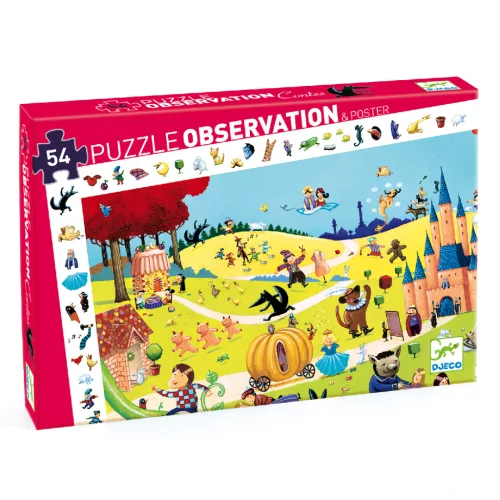 Megfigyeltető puzzle - Mesék, 54 db-os - Tales