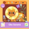 Fejlesztő játék, megfigyelés - Keress és pörgess, Szavanna - Eduludo Obs Savana
