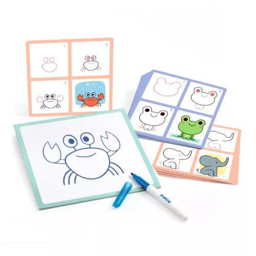 Rajzolás lépésről lépésre - Állatkölykök - Eduludo Step by step Babies and Co