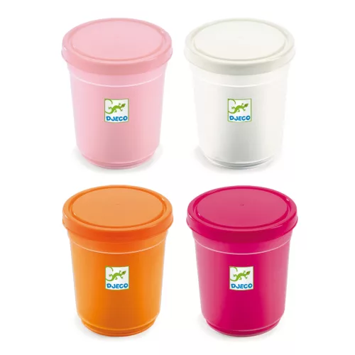 Gyurma - Pillegyurma - 4 tubs of play dough, Sweet