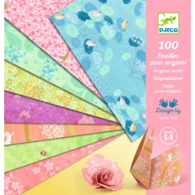   Origami 100 lapos készlet - Tavasz, 10 x10 grafikával - Haru
