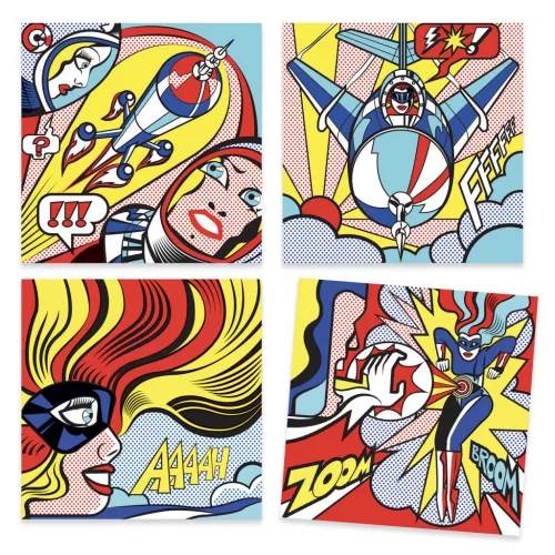 Művészeti műhely - Szuperhősök - Inspired by Roy Lichtenstein - Superheroes