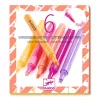 Szövegkiemelő toll készlet 6 csillámos színben, Grapefruit - Set of 6 glitter highlighters, Grapefruit