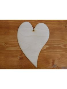 Natúr fa - Francia szív 14x20cm