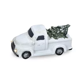 Vintage pick up fenyőfával világítós fehér