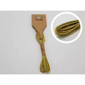 Sodrott zsinor 2mm arany 3m