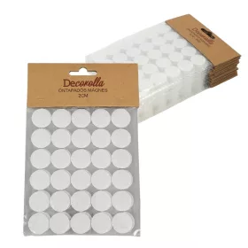 Tépőzár korongok fehér 30db x 12csomag - OKOSÁR!