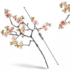 Virágzó ág krém-rózsaszín 60cm