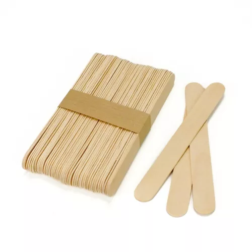 Fa spatula - Nyalókapálcika nyárfából 15cm 50db/csomag