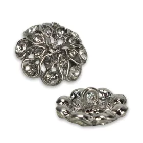 Strasszos gomb 21mm