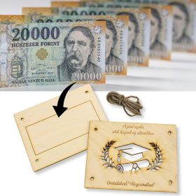   Natúr fa - Diplomaosztó és ballagási pénztartó 18,5x14,5cm