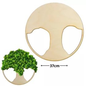 Natúr fa - Dekorálható DIY fa alap 37cm - széles fa