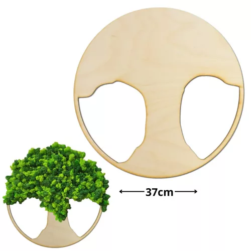 Natúr fa - Dekorálható DIY fa alap 37cm - széles fa