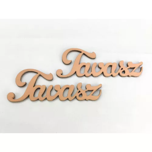 Fa "Tavasz" felirat lazac 2db/csomag