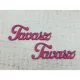 Fa "Tavasz" felirat magenta 2db/csomag