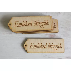   Natúr fa - "Emléked őrizzük" scrapbook tábla 3x8cm 5db/csomag