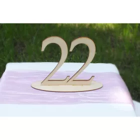 Natúr fa - Asztalszám 22-es 15cm