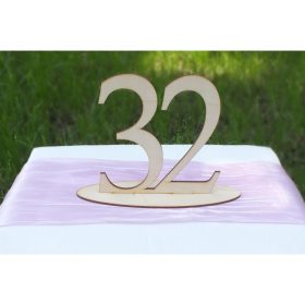 Natúr fa - Asztalszám 32-es 15cm