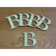 Natúr fa - Betű Carmen 5db/csomag 5cm
