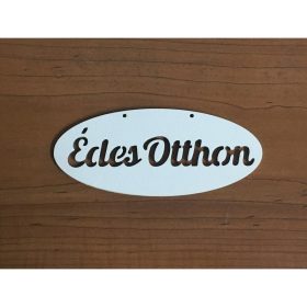 "Édes otthon" áttört ovál táblák  fehér