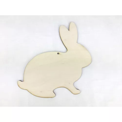 Natúr fa - Nyúl ülő lyukkal 15cm