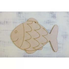 Natúr fa - Hal pikkelyes 24cm