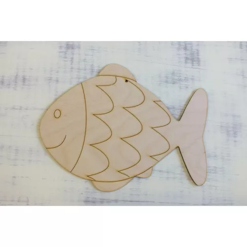 Natúr fa - Hal pikkelyes 24cm