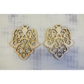 Natúr fa - Angyal díszes 10cm 2db/csomag