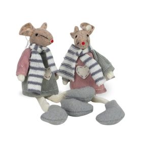 Lógólábú egér rózsaszín-szürke 2db/csomag