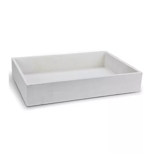 Dekotál fehér 30x20cm, mag:5cm