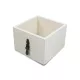 Dekoláda fehér kocka fogantyúval 11*11*8cm