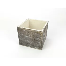 Dekoláda szürkésbarna koptatott kocka 9x9cm