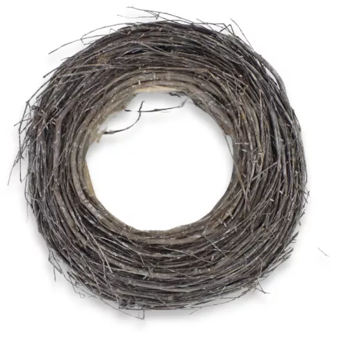 Fészek koszorú szürke 25cm