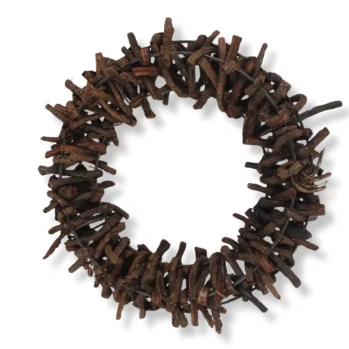 Tövises koszorú barna 25cm 10/#