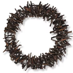 Tövises koszorú barna 35cm 8/#