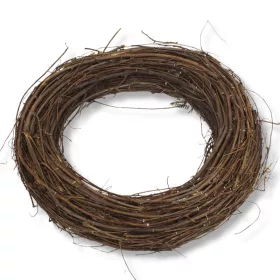 Fészek koszorú barna 35cm