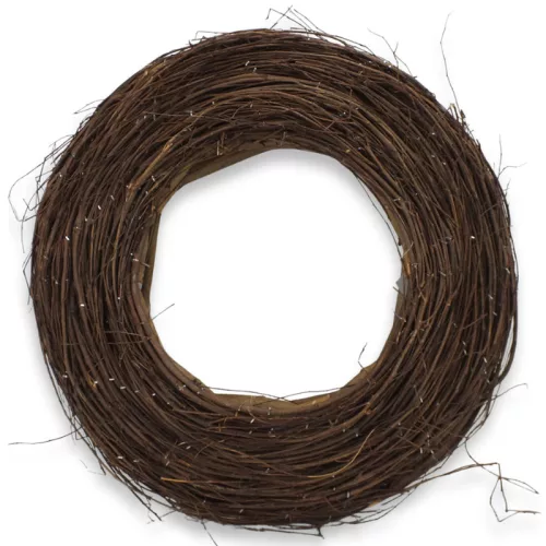 Fészek koszorú barna 35cm