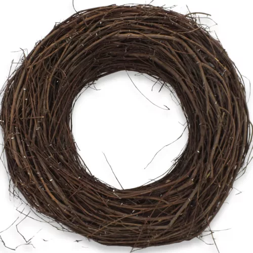 Fészek koszorú barna 43cm