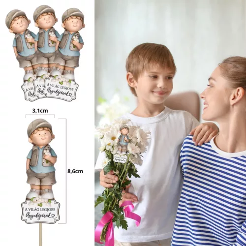 Nyomtatott dekorkarton - A világ legjobb anyukájának kisfiú 3db/csomag