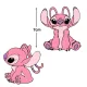 Nyomtatott dekorkarton - Angel figura (Stitch) 2db/csomag
