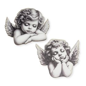 Nyomtatott dekorkarton - Angyalkák ~7cm 2db/csomag