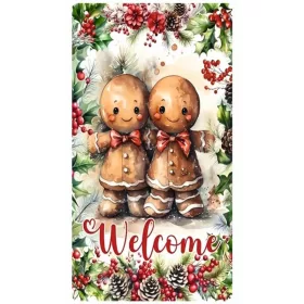 Nyomtatott fa tábla - Welcome mézi akasztós tábla
