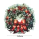 Nyomtatott fa tábla - Koszorú koszorúközép 11,5cm