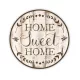 Nyomtatott fa tábla koszorú közép - Home Sweet Home 11,8cm