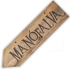 Nyomtatott fa nyíl - Manófalva 30cm