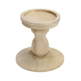 Natúr fa gyertyatartó Dali 12cm