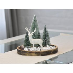 Dekor fenyőfa zöld 12cm 12db/csomag