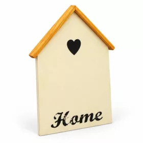 Natúr házikó Home felirattal 14x1x19,5cm  120/#